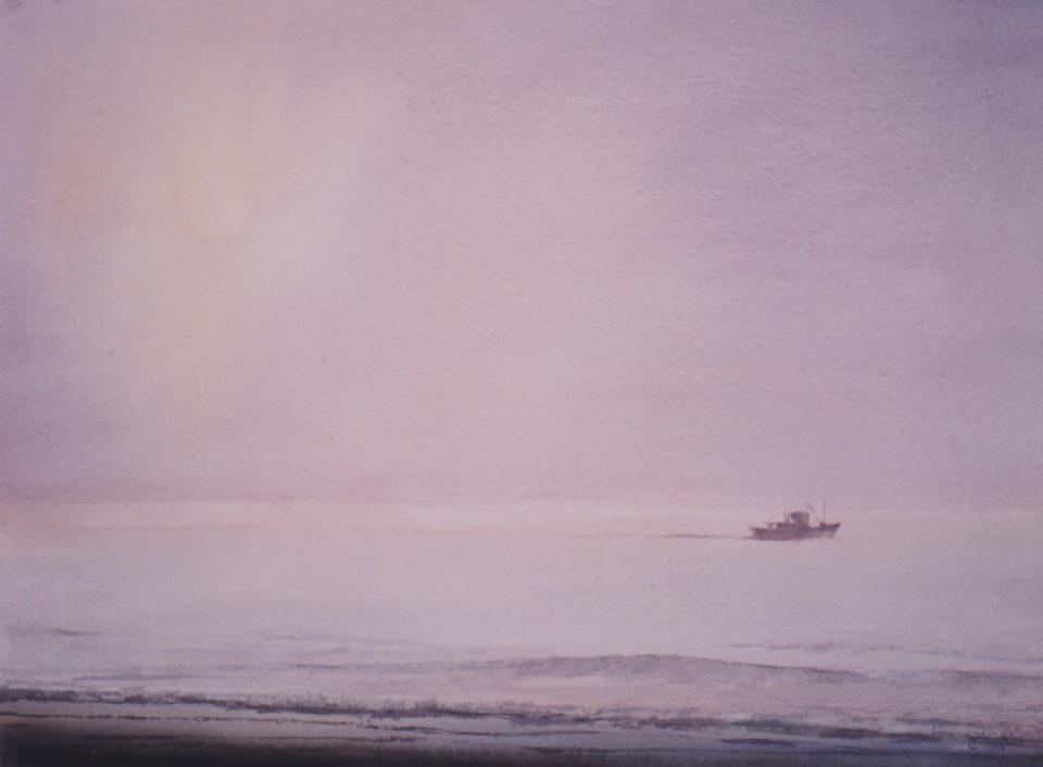 Beach & fishing boat (41K)