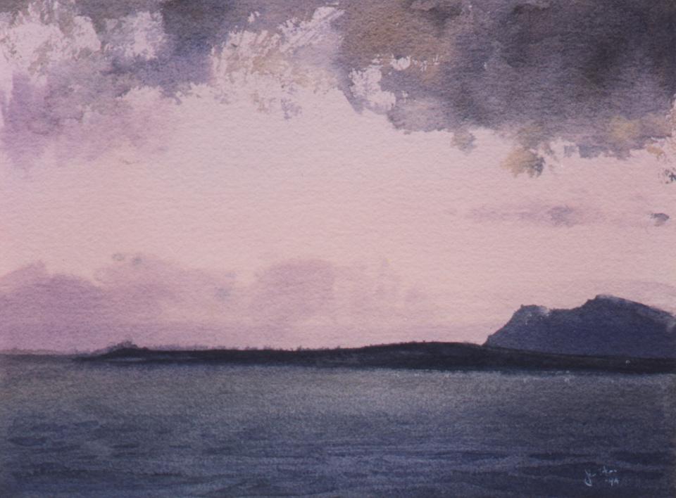 Dawn, Kaneohe Bay, Oahu (73K)