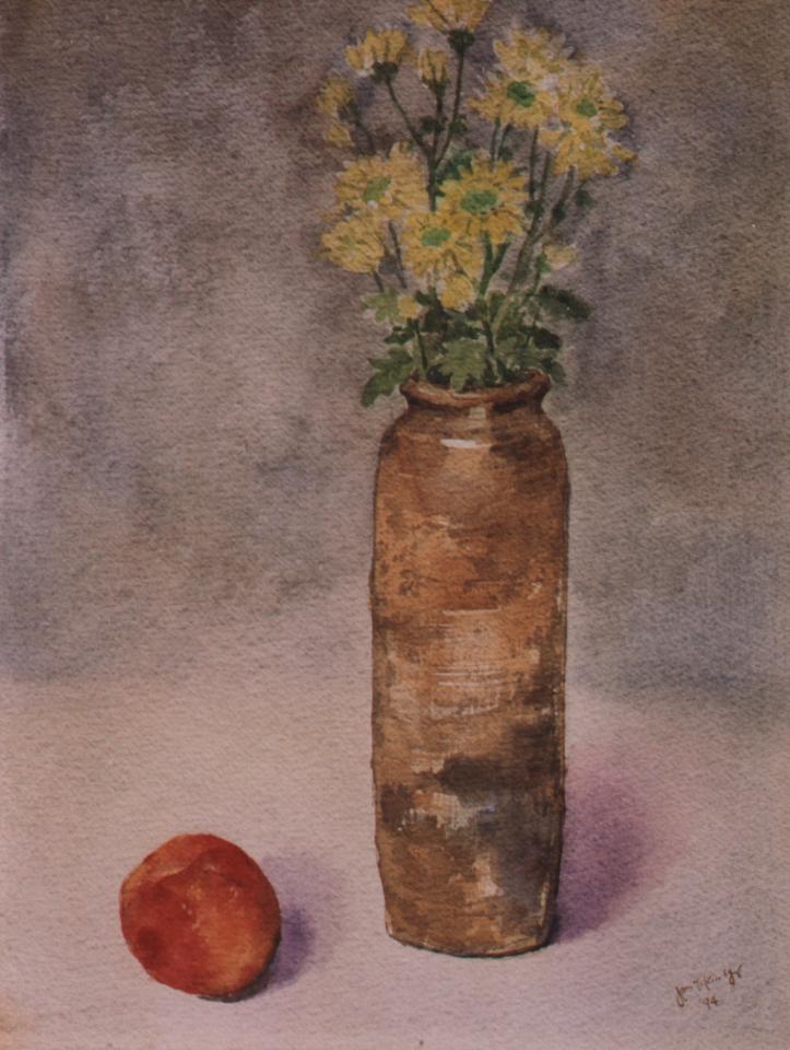 Chrysanthemum & peach (90K)