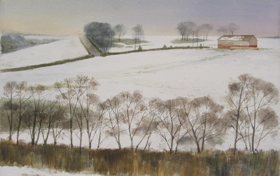 Winter Farm in Cornwall (84K)