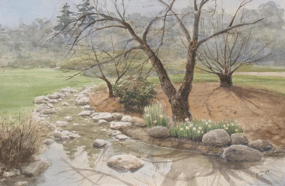 Creek in the Aboretum (111K)