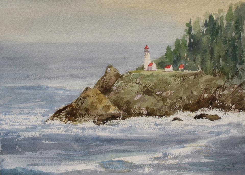 Lighthouse on Cliff (105K)