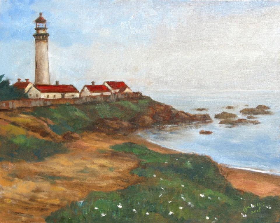 Lighthouse in Fog (109K)