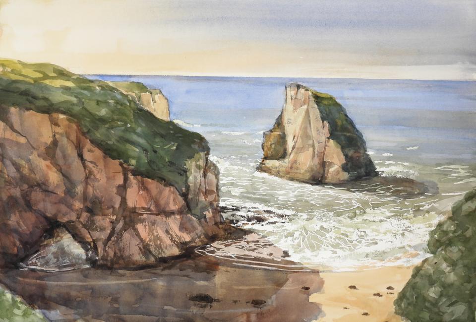 Beach with Cave (89K)