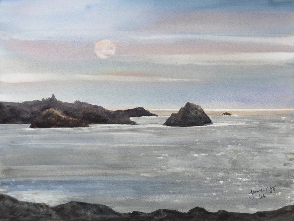 Sunset at Point Lobos (84K)